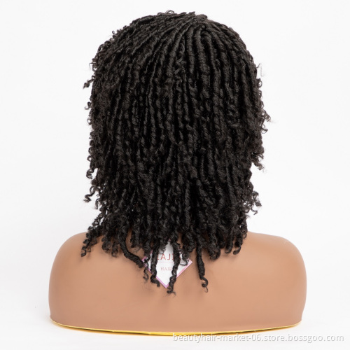 JIAJIA Cheap Synthetic Hair Wigs for Black Women African Short Dreadlocks Wig Faux Locs Crochet Hair Braided Wigs